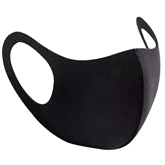 Globe Commercial Products Reusable/Washable Face Mask, Adult Size, Black