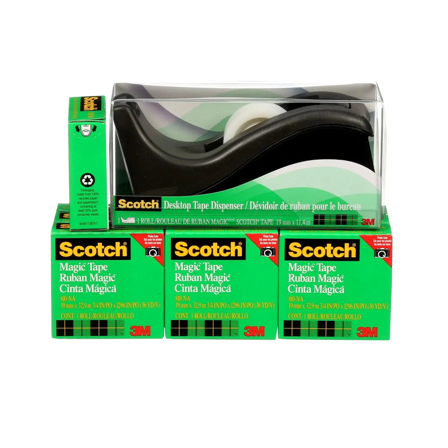 Scotch Magic Tape Refills with Bonus Dispenser