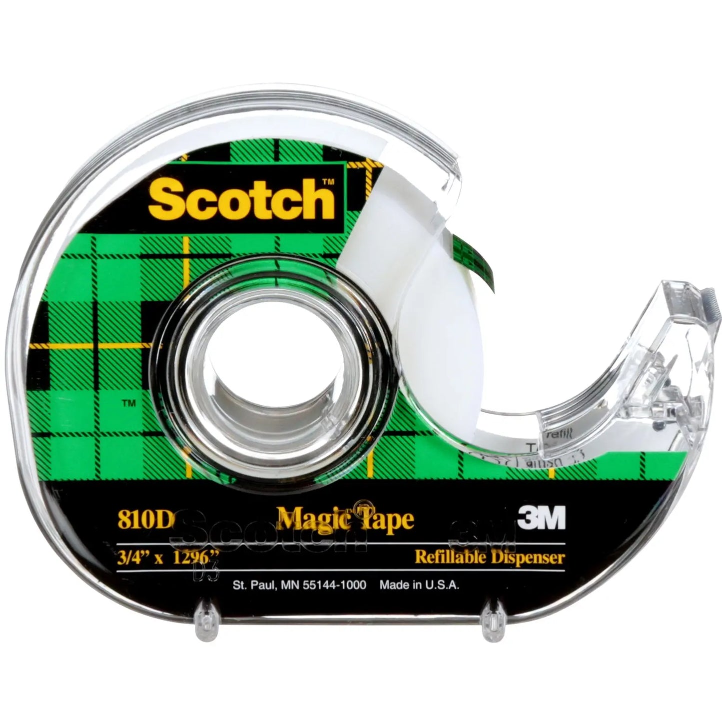 Scotch Refillable Tape Dispensers with Magic Invisible Tape, 19 mm x 33 m