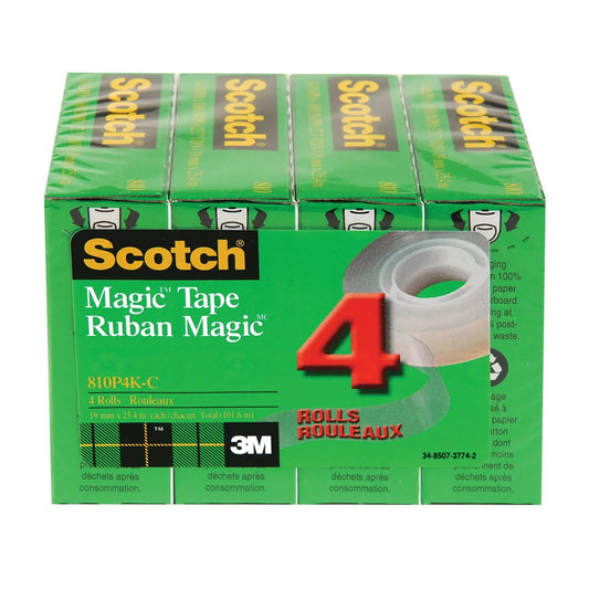 Scotch Magic Tape Refill Bulk Pack 4pk