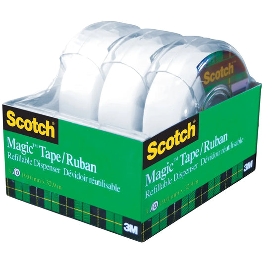 Scotch Magic Tape with Refillable Dispensers Value Pack