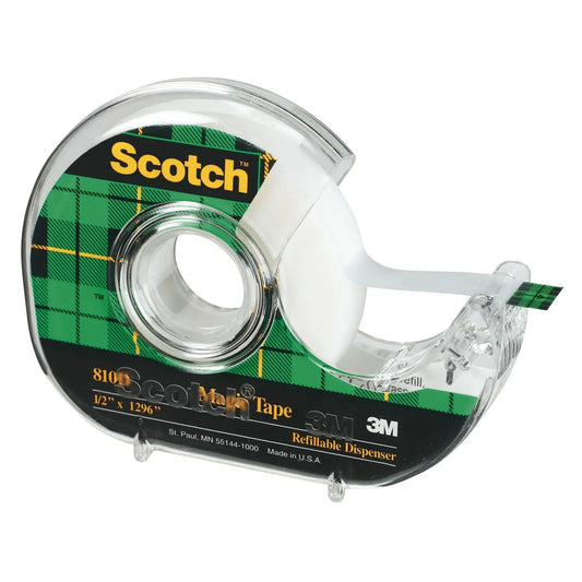 Scotch 810 Series Magic Tape With Refillable Dispenser