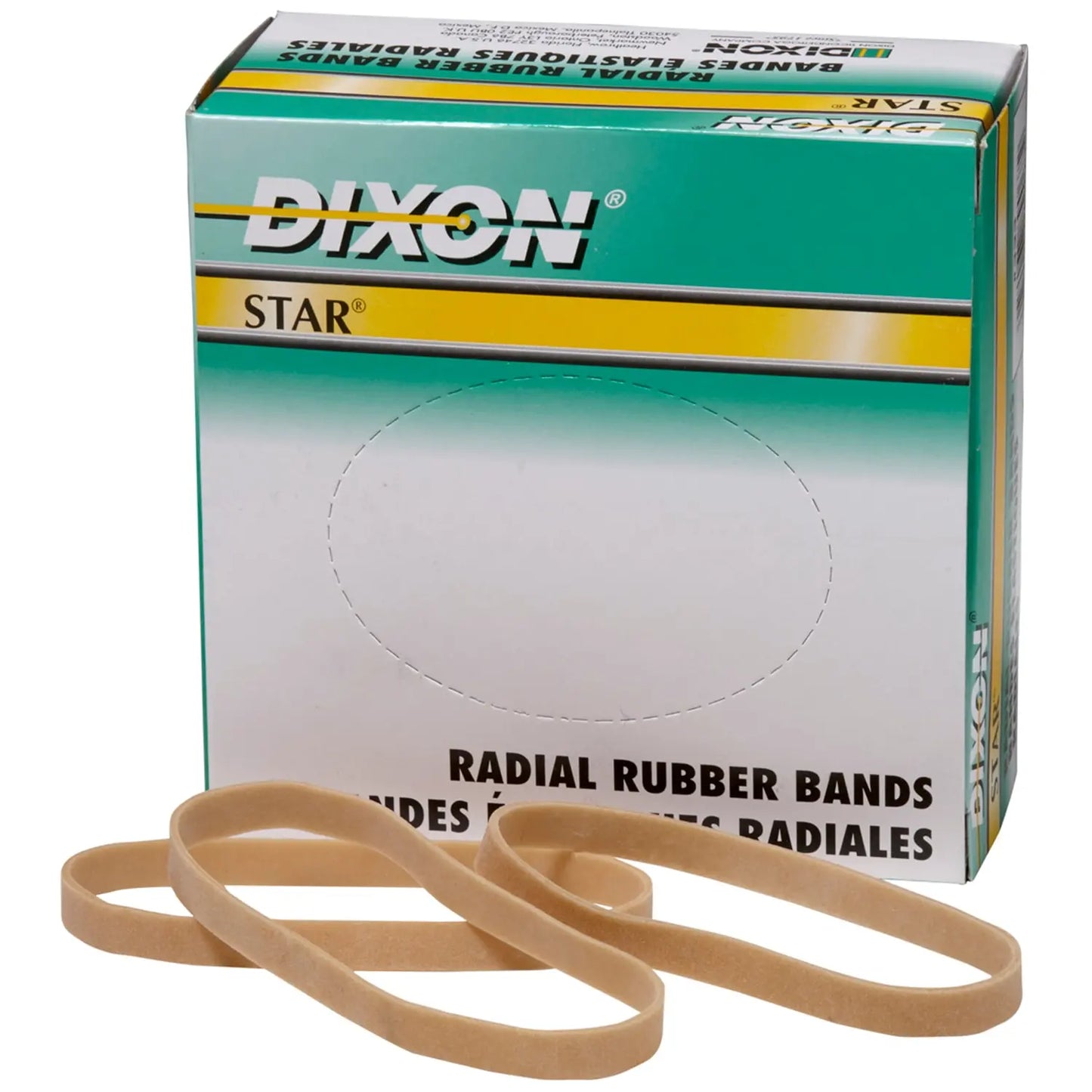 Dixon Star Radial Rubber Bands, Size #64, 1/4-Lb/BX