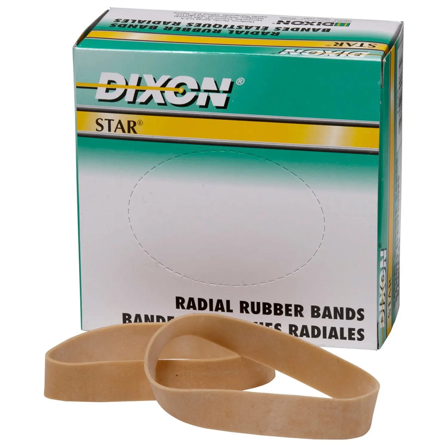 Dixon Star Radial Rubber Bands, Size #84, 1/4-Lb/BX