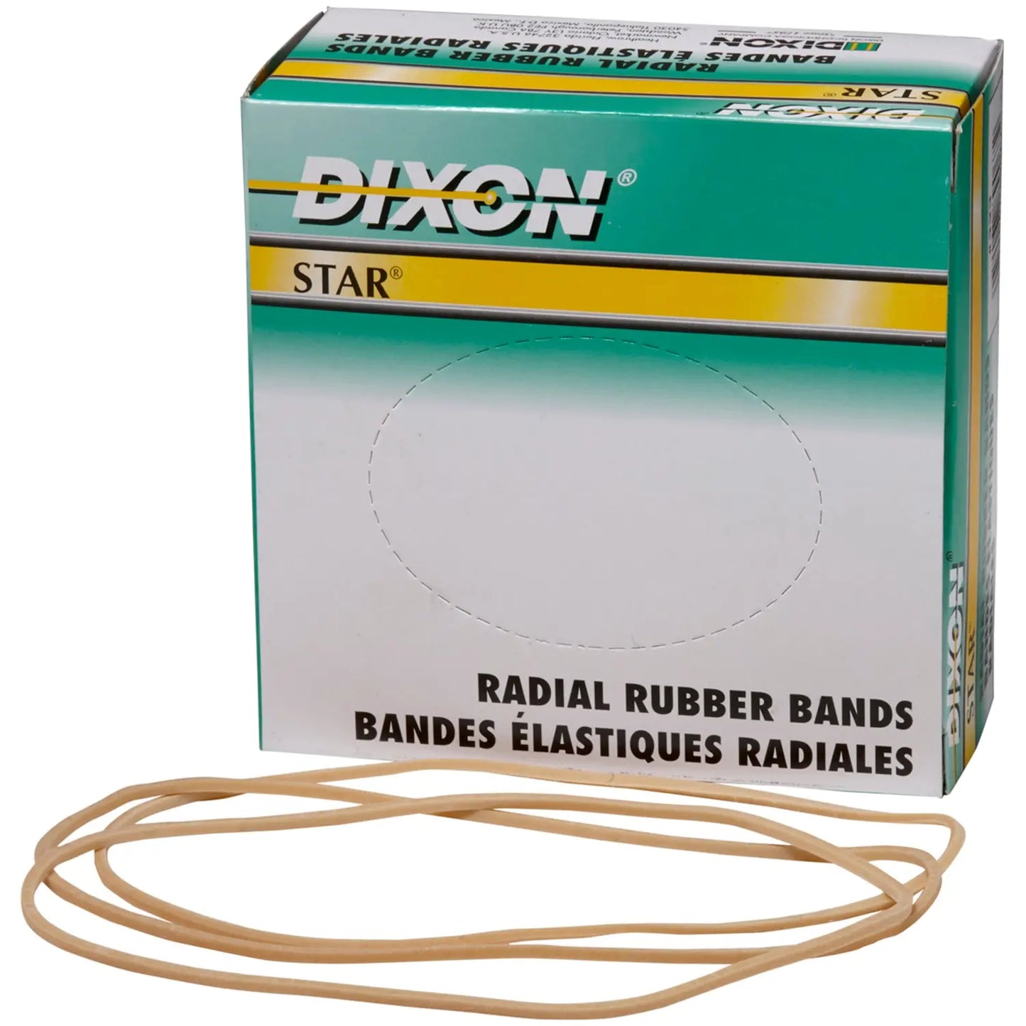 Dixon Star Radial Rubber Bands, Size #6TH, 1/4-Lb/BX