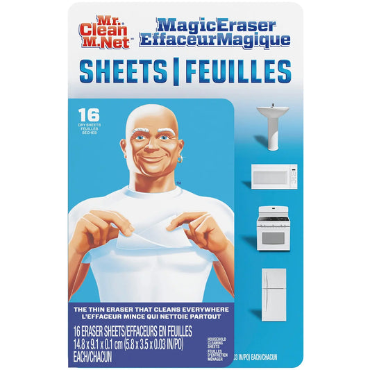 Mr. Clean Magic Eraser Sheets, 16 Sheets per Pack