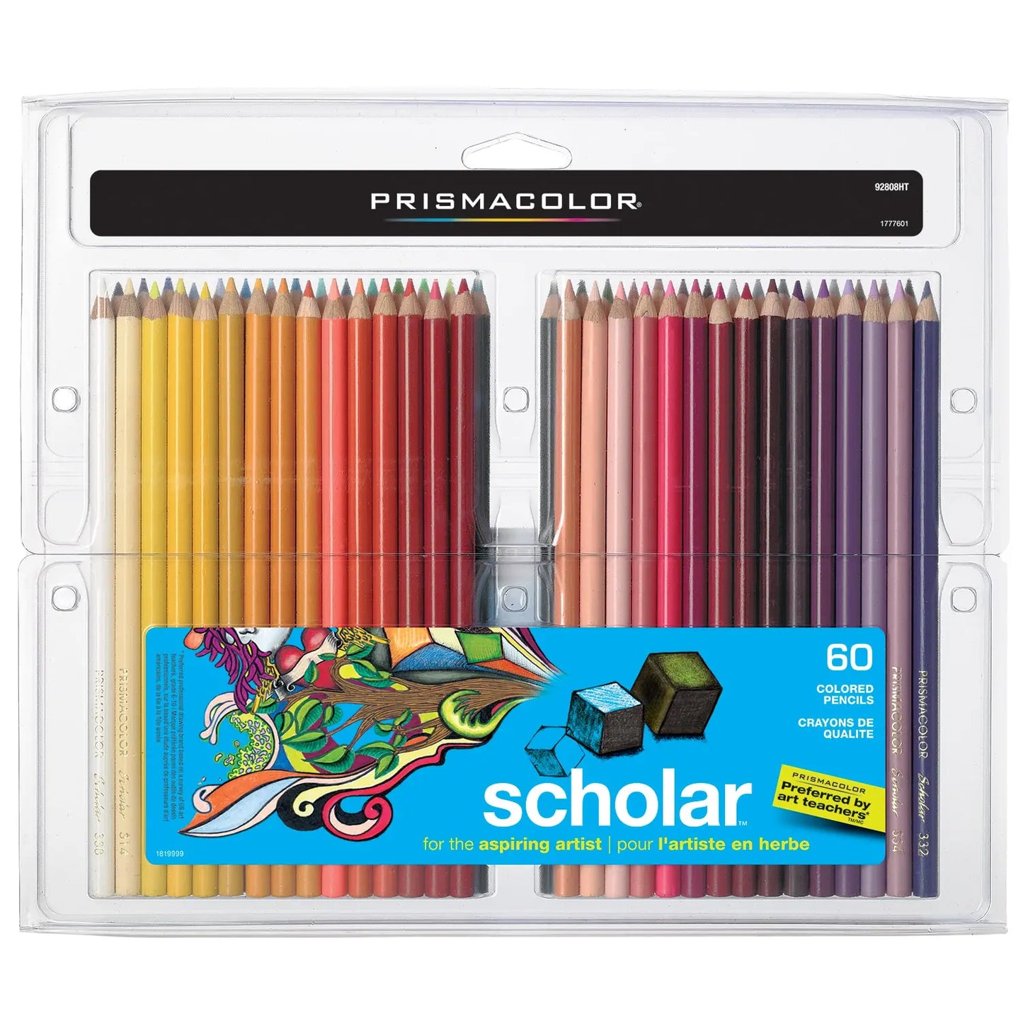 Prismacolor Scholar Coloured Pencils, Assorted Colours, 60/Pack