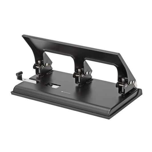 Grand & Toy Low Force Hole Punch, 3-Hole, Black