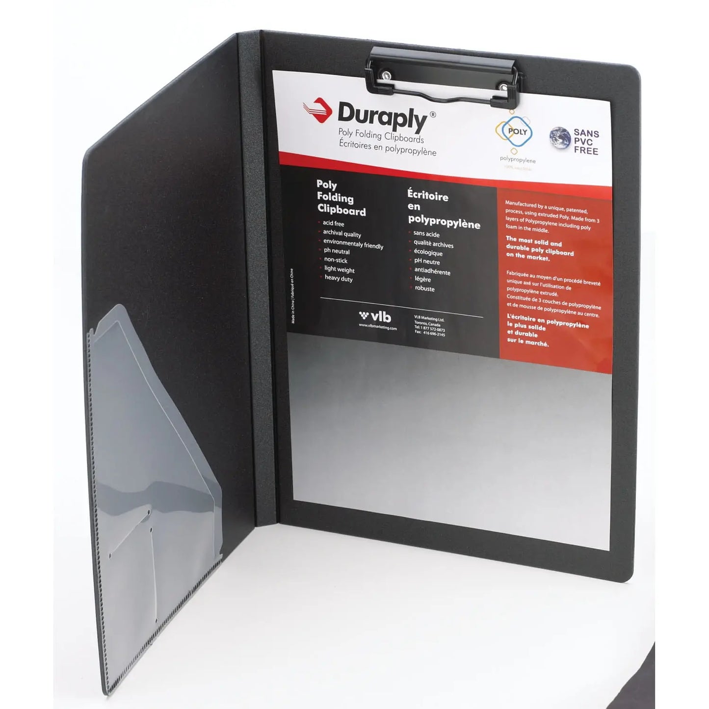 VLB Duraply Letter-size (8 1/2" x 11") Clipboard Portfolio