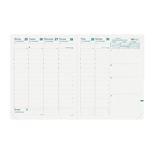 Quo Vadis 13-Month Weekly President Planner Refill, 8-1/4" x 10-3/4", December-December, English