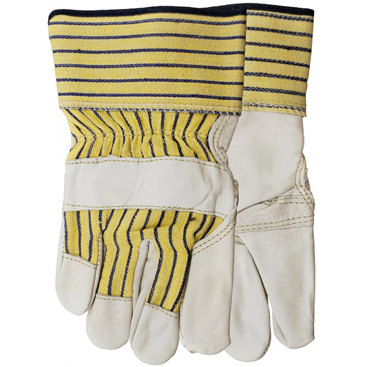 Cowhide Leather Econo-Grain Gloves, One Size