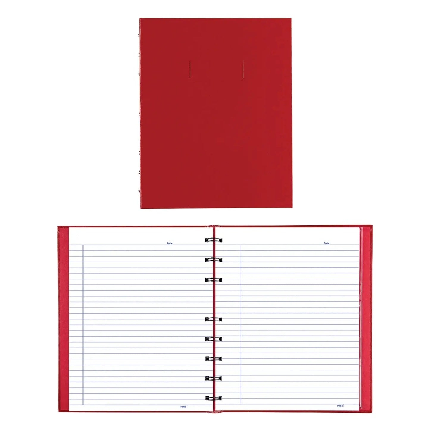 Blueline NotePro Coiled Notebook, 192 Pages, Red, 9 1/4" x 7 1/4"