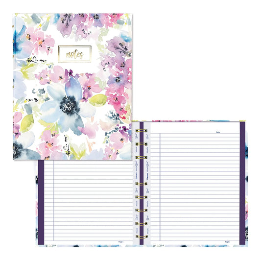 Blueline MiracleBind Passion Notebook, 9 1/4" x 7 1/4", Floral Design, English