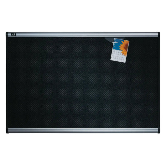 Quartet® Prestige Black Embossed Foam Bulletin Board