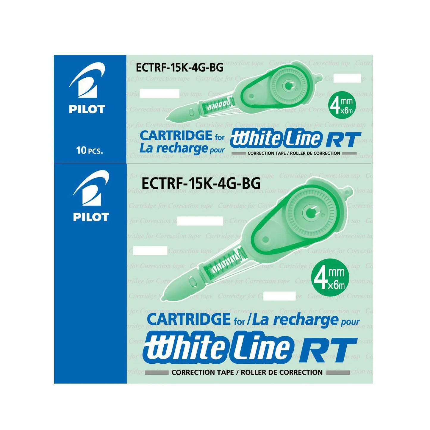 Pilot Begreen White Line RT Correction Tape Refill, Box of 10