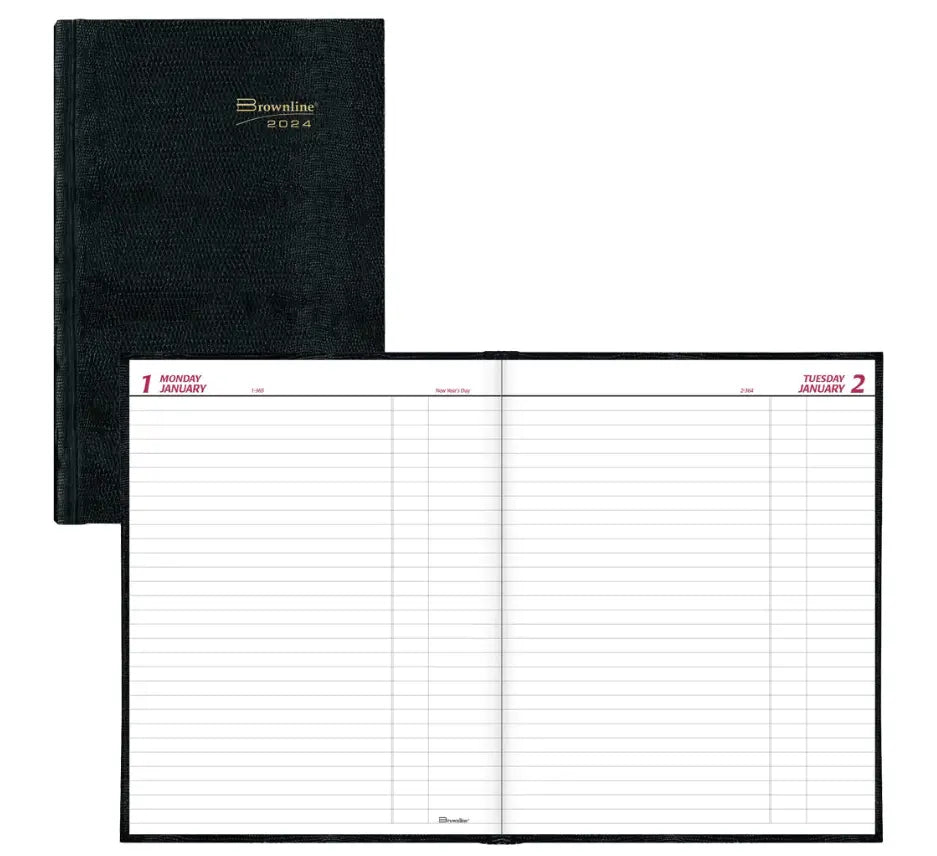 Brownline Daily Planner - Hard Cover - 7 7/8" x 10"