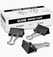 [Discontinued] Business Source Medium Binder Clips - 1.25" Wide (12/CS)