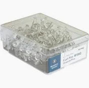 Business Source Push Pins, Clear (100/PK) **Discontinued**