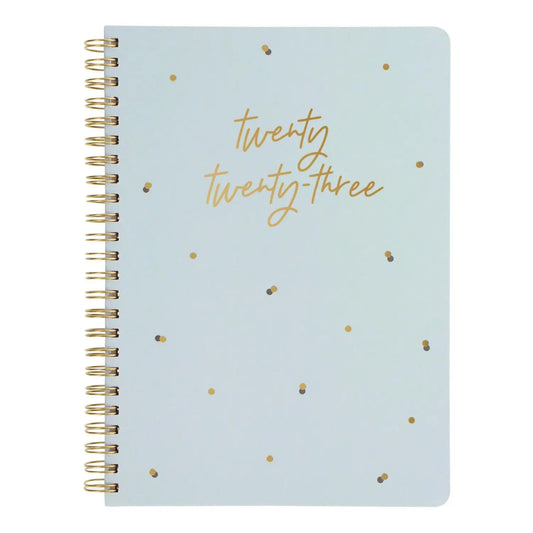 Letts Celebrate Weekly/Monthly Planner, Sky, 8-1/4" x 5-7/8", January-December, Multilingual