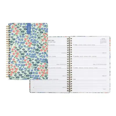 Letts Spring Valley 12-Month Weekly/Monthly Planner, Mint, 8-1/4'' x 5-7/8'' January-December, Multilingual