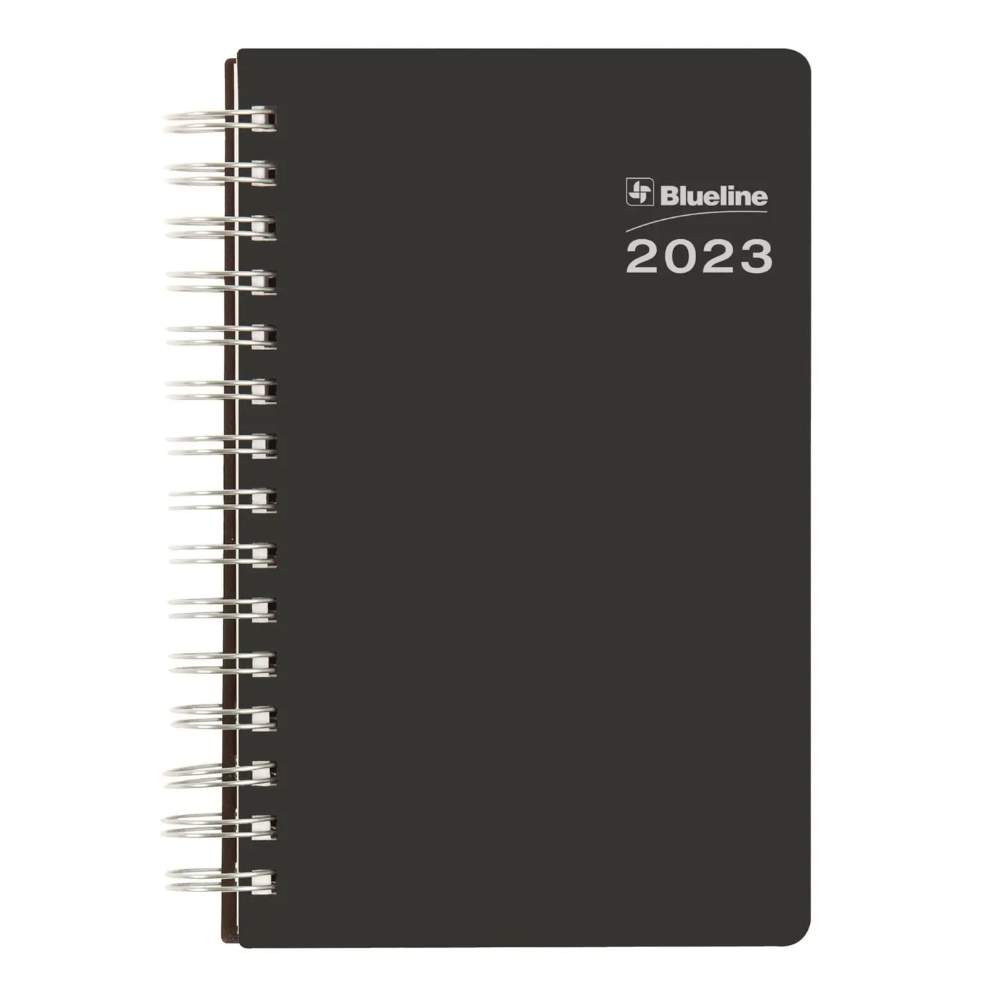 Blueline DuraGlobe Sugar Cane 12-Month Daily Planner, Black, 8'' x 5'', January-December, Bilingual