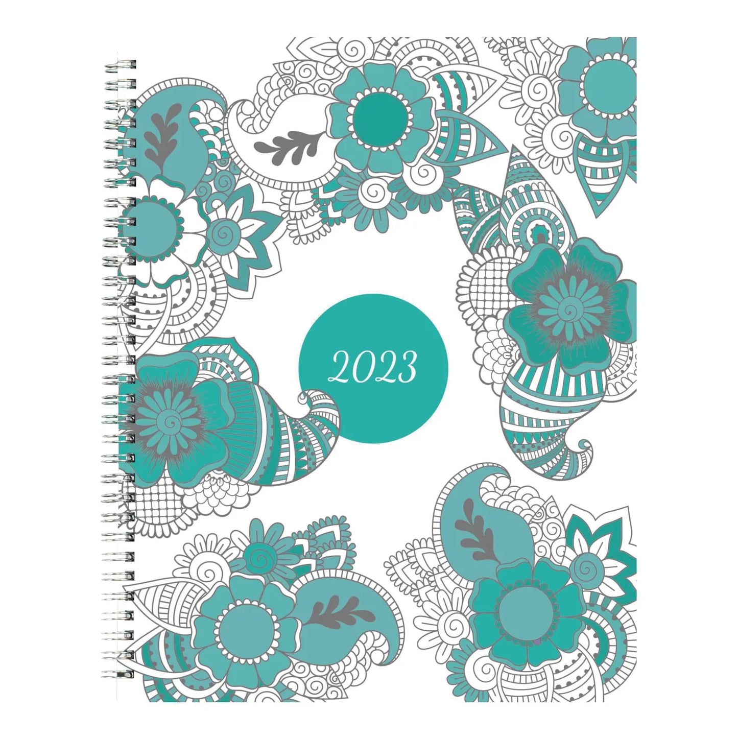 Blueline Botanica DoodlePlan 12-Month Weekly/Monthly Planner, 11'' x 8-1/2'', January - December, Bilingual