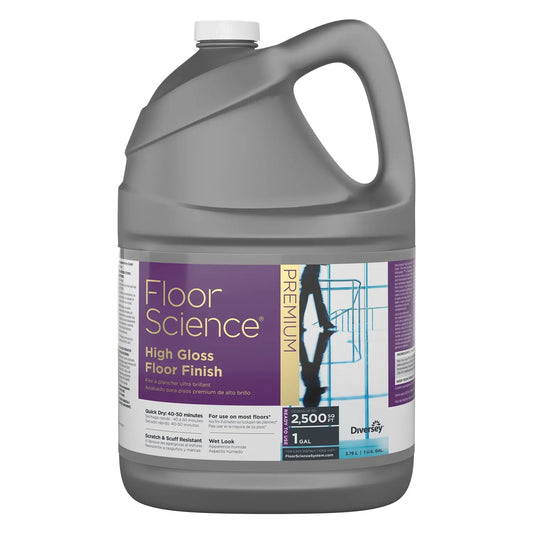 Diversey Floor Science Premium High Gloss Floor Finish, 3.78 L