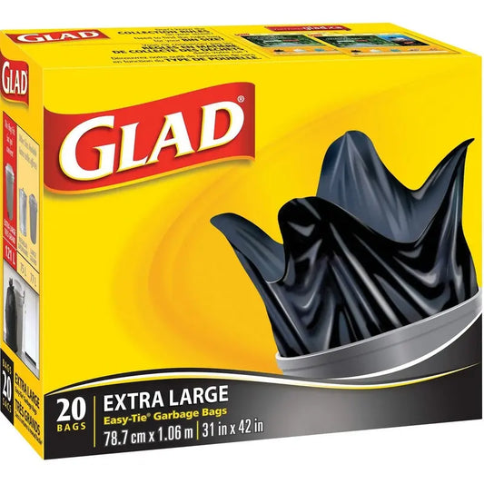 GLAD GARAGE BAG X-LRG BLK*20bx