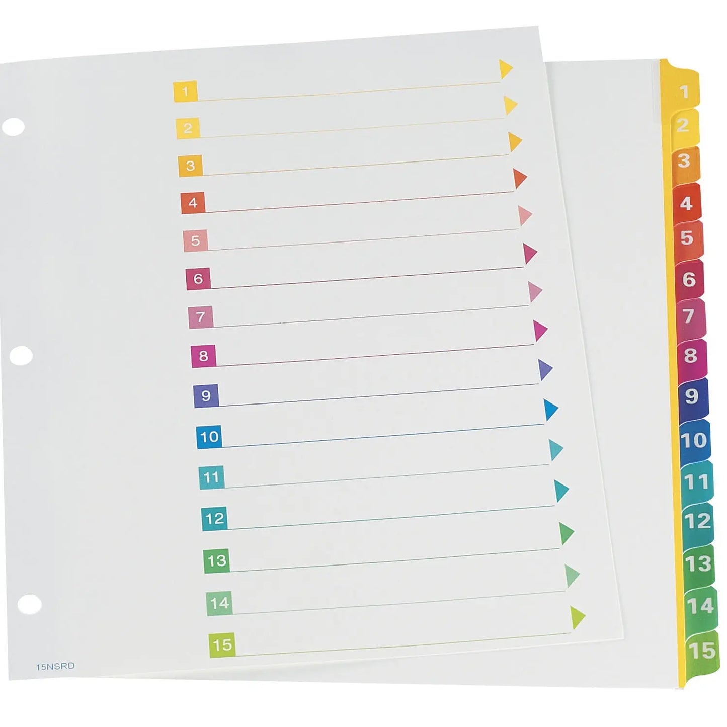 Oxford Colour-Coded Numbered Tab Dividers