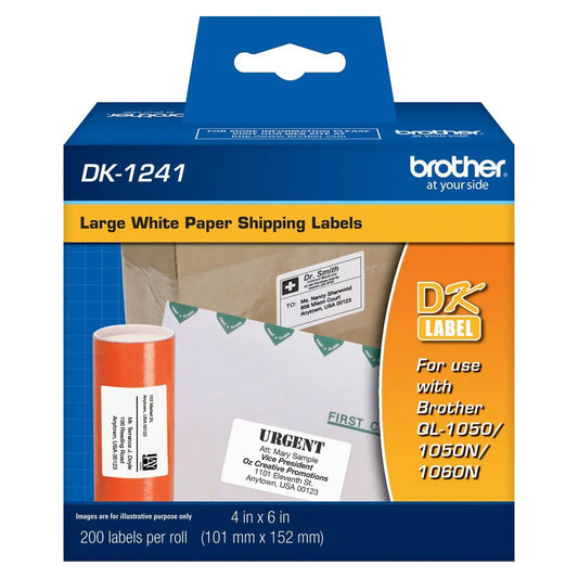 Brother White Paper Labels