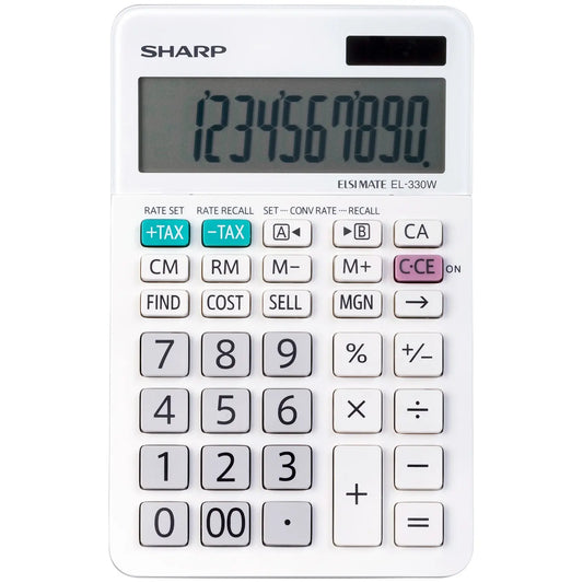 Sharp 10-Digit Dual-Power Professional Business Calculator