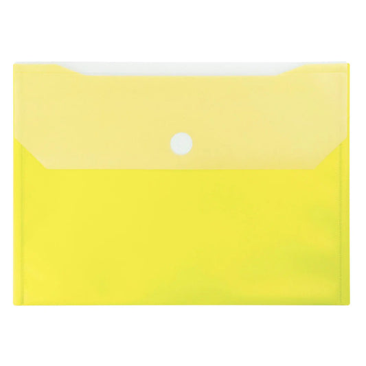 Winnable Double Pocket Envelope with Velcro Closure, Yellow, Letter-Size