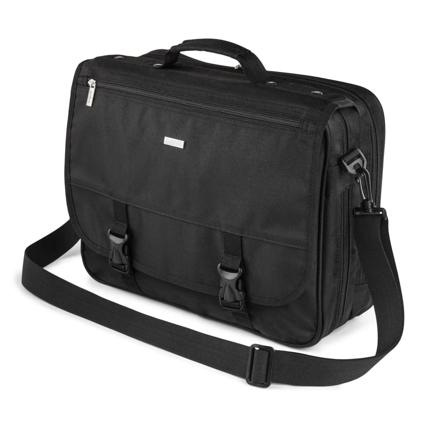 Bugatti Business Briefcase, Black, Fits Laptops up to 15.6"