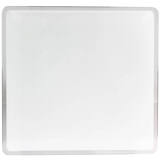 Viztex Glacier Glass Magnetic Dry Erase Board, Multi-Use Grid Design, White, 14" x 14"