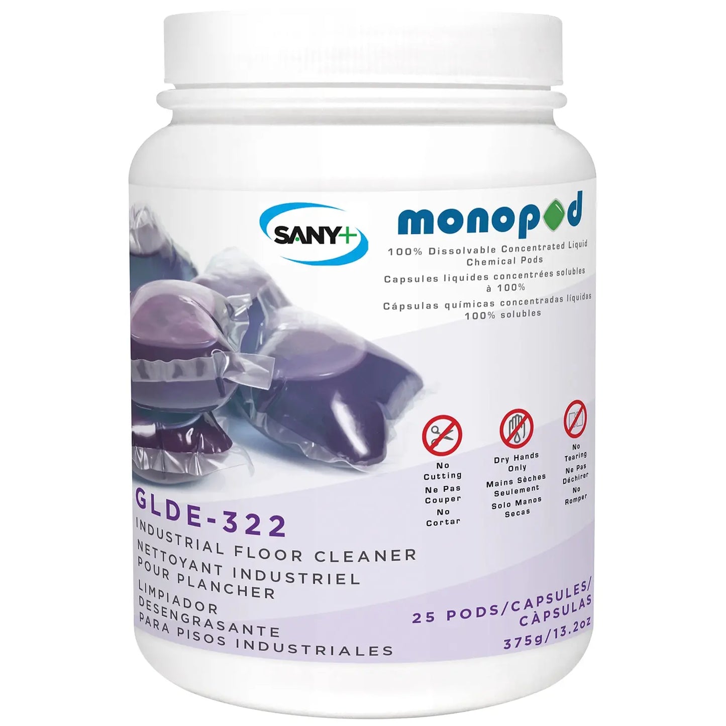 Sany+ MonoPOD Industrial Floor Cleaner, 25 Pods/PK