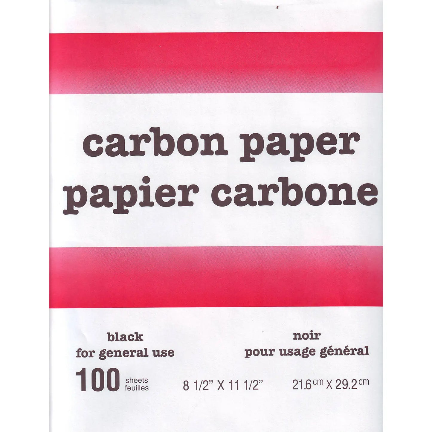 Form-Mate Carbon Paper, Black, 8 1/2" x 11 1/2", 100/PK