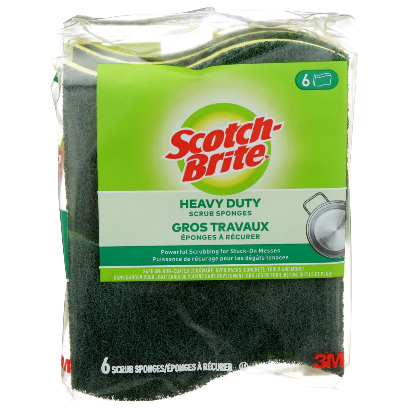 Scotch-Brite Heavy Duty Scrub Sponges, 6/PK