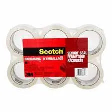 Scotch Packaging Tape - 54.7 yd (50 m) Length x 1.77" (45 mm) Width - 6 / Pack