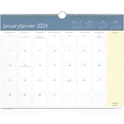 At-A-Glance Quick Notes 2.0 Standard Wall Calendar