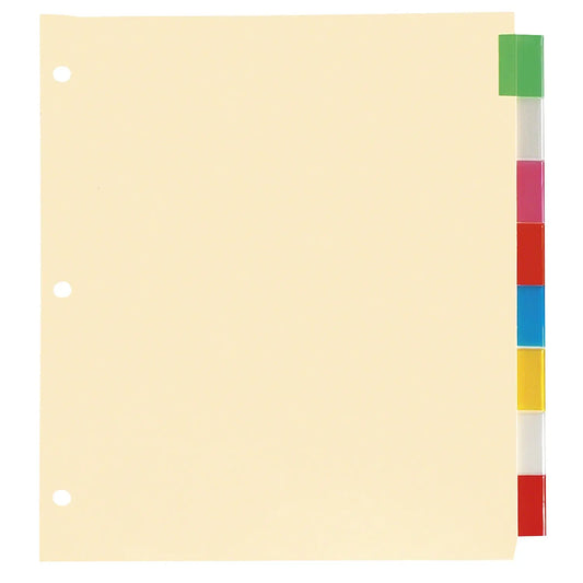 Oxford Premium Letter-size (8 1/2" x 11") Insertable Multi-Colour 8-Tab Dividers