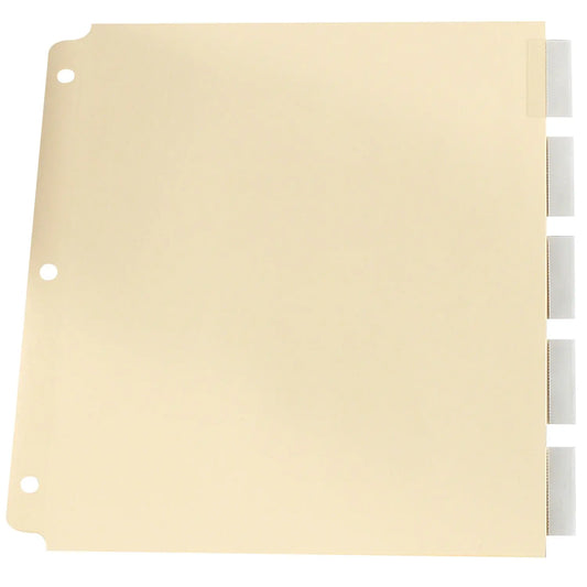 Oxford Oversized Premium Insertable 5-Tab Dividers