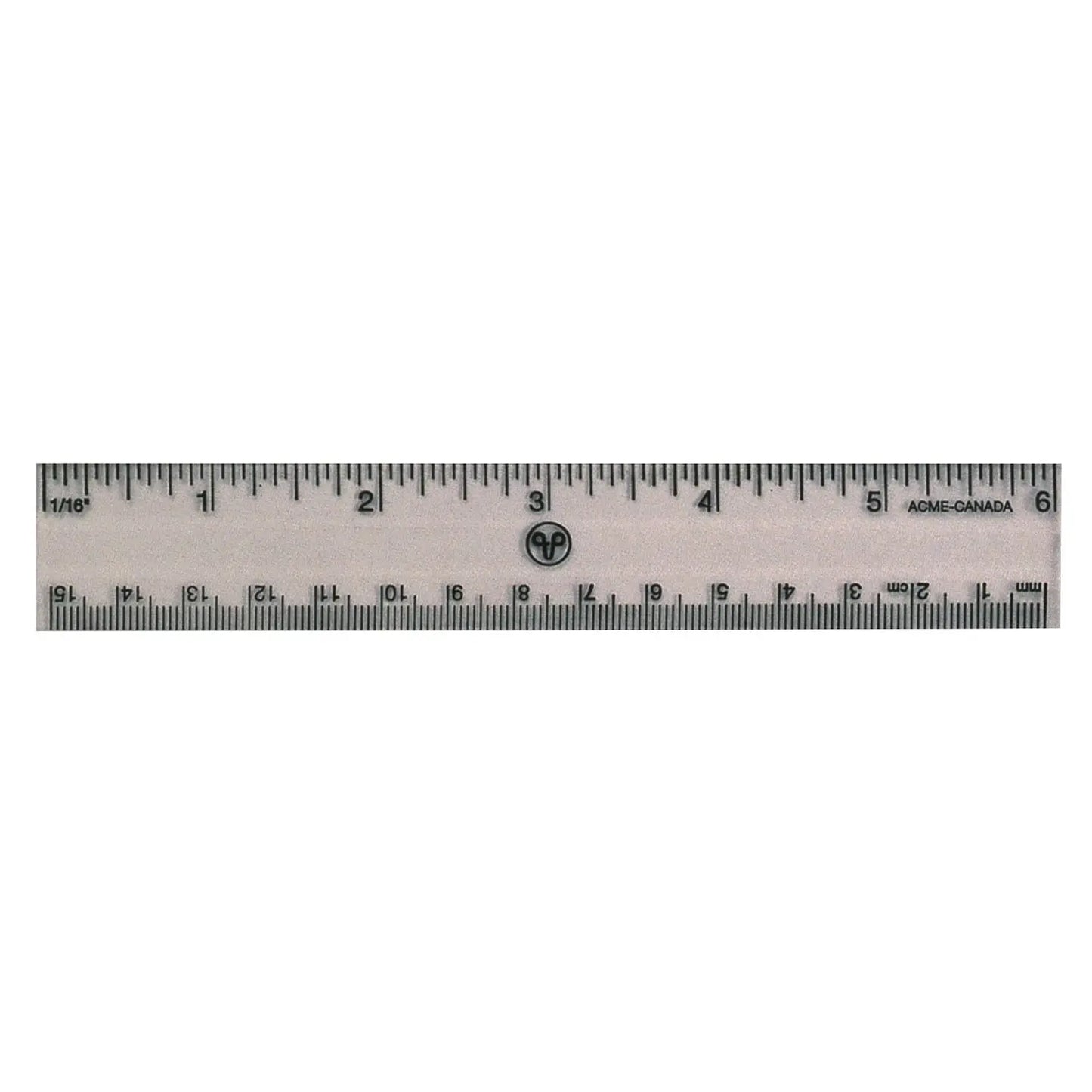 6IN/15CM CLEAR PLACTIC RULER