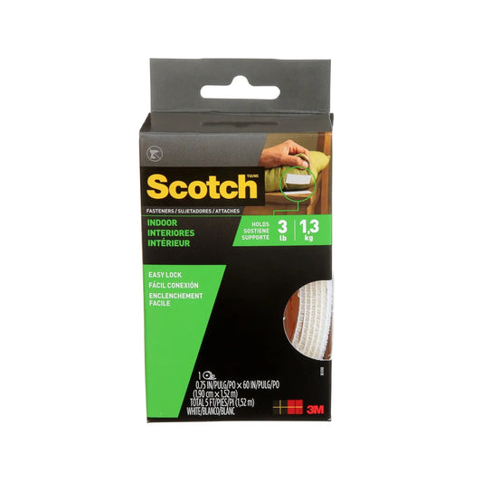 SCOTCH INDOOR FASTENERS, WHITE