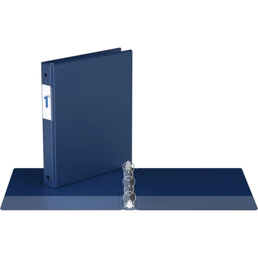 Davis Round Ring Commercial Binder - 1" - Round Ring - Blue