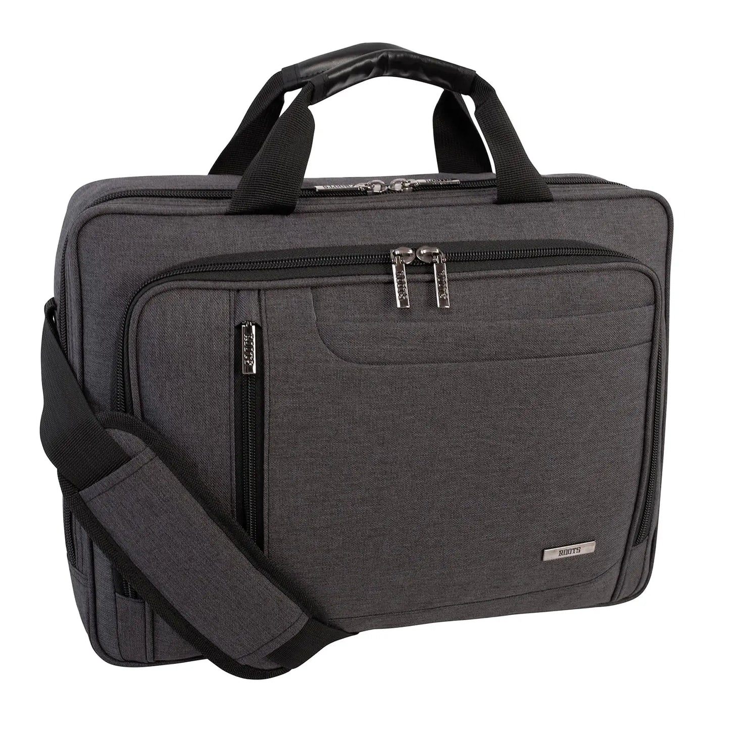 Roots Laptop Case, RFID Pocket, Grey, Fits Laptops up to 15.6" (RTS3401D)