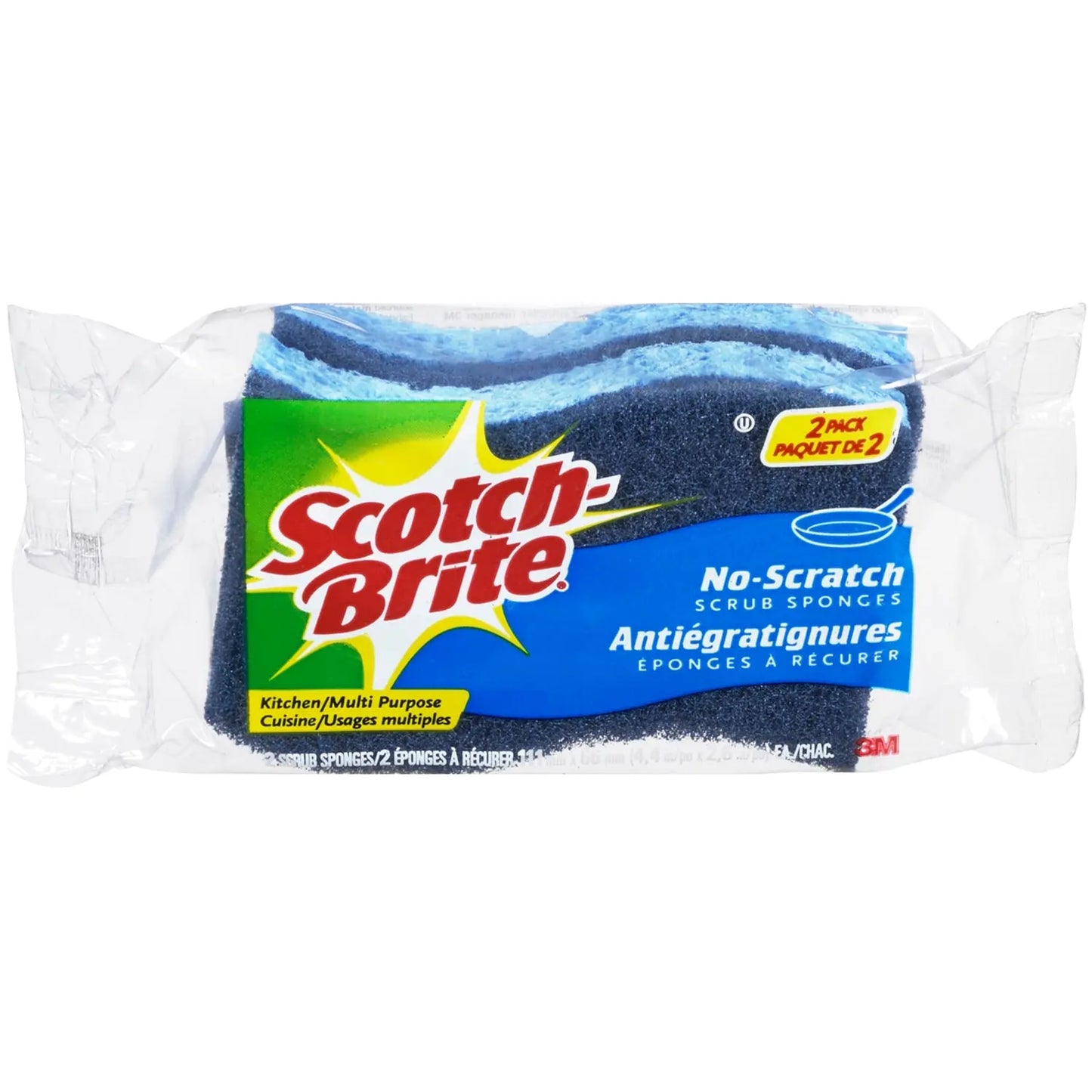 Scotch-Brite Non-Scratch Scrub Sponge, 2/PK