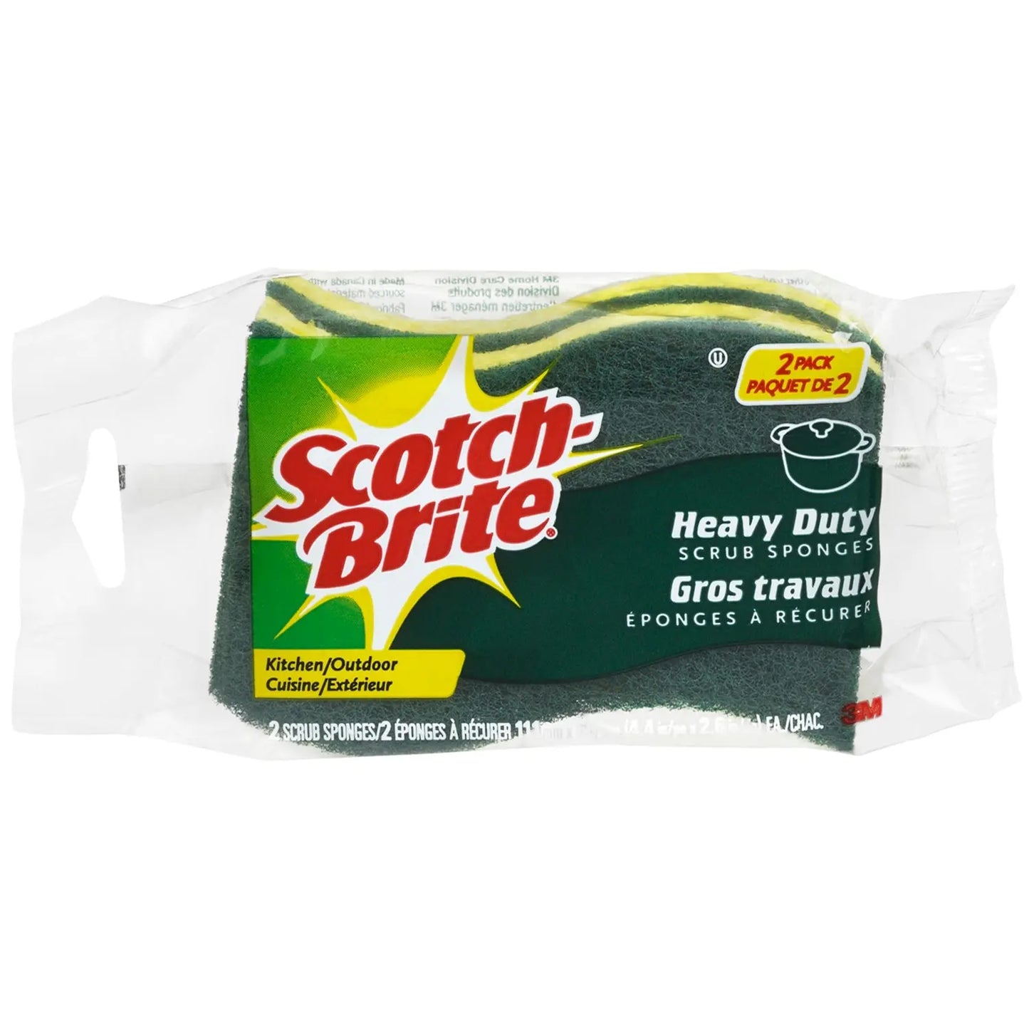 Scotch-Brite Heavy Duty Scrub Sponges, 2/PK