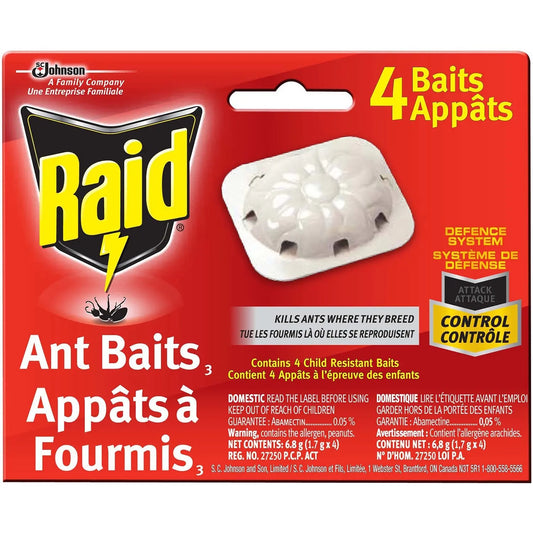 RAID ANT BAITS 4 PK, ANT TRAPS