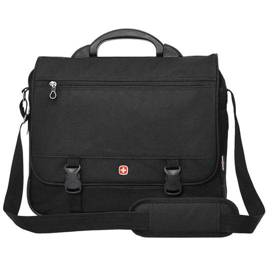 SwissGear Expandable Laptop Briefcase, Black, Fits Laptops up to 15", (SWA0506)