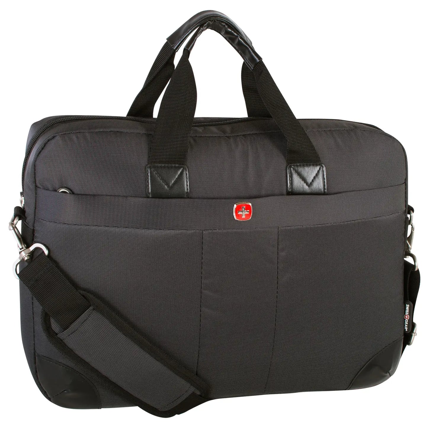 SwissGear Ultra-Slim Laptop Briefcase, Black, Fits Laptops up to 15.6" (SWA0936)